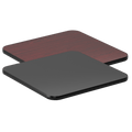 Affordable Seating Reversible Table Top 1 1/8in Mahogany Black Laminate