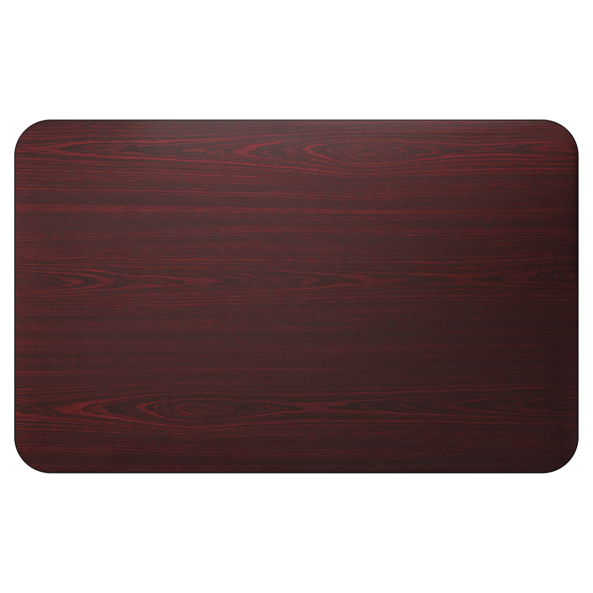 Affordable Seating Reversible Table Top 1 1/8in Mahogany Black Laminate