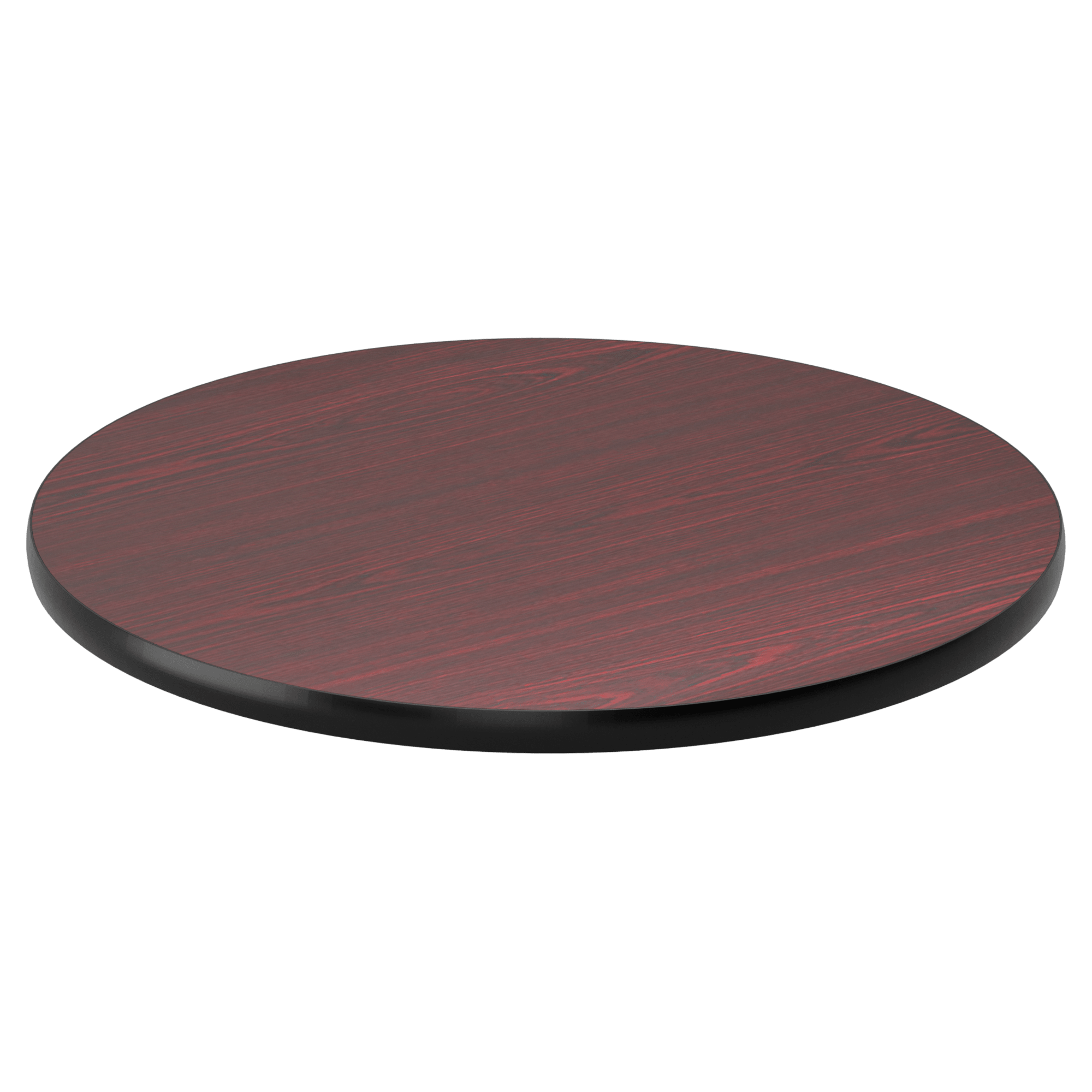 Affordable Seating Reversible Table Top 1 1/8in Mahogany Black Laminate